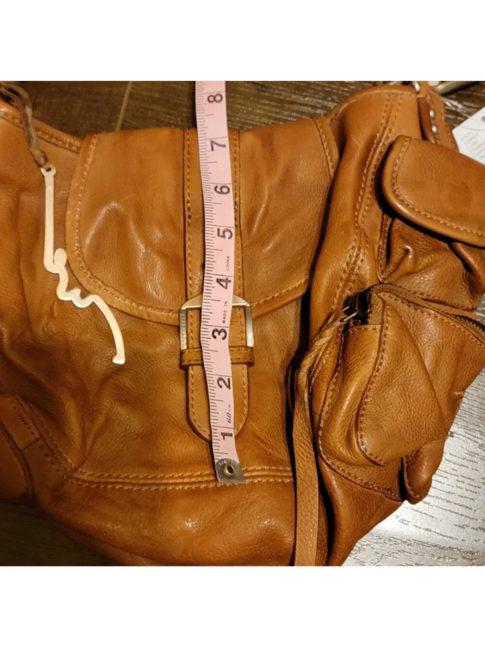 Free People We The Free Baby Asher Leather Tote Boho Chic Heritage Womens 90s